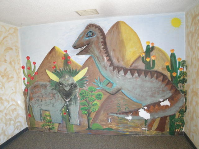Maybe dinosaur murals should go extinct.