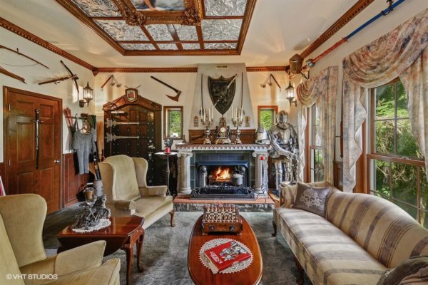 medieval castle living room